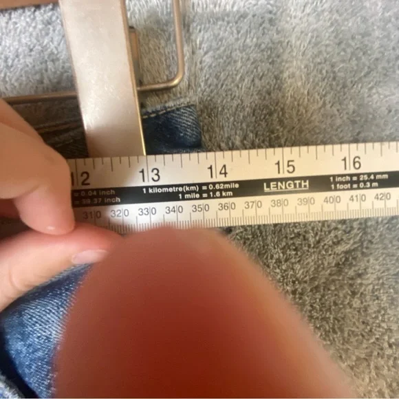 Zara High Waist Wide Leg Size 2 Leg 33 Inseam (Long) Medium Wash Faded Jeans - Picture 4 of 10